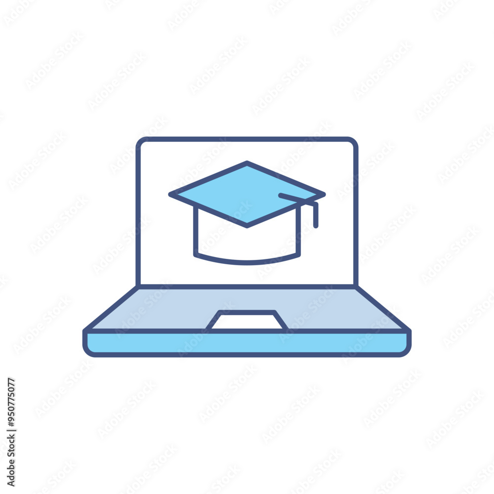 Online Course vector icon Online Course vector icon