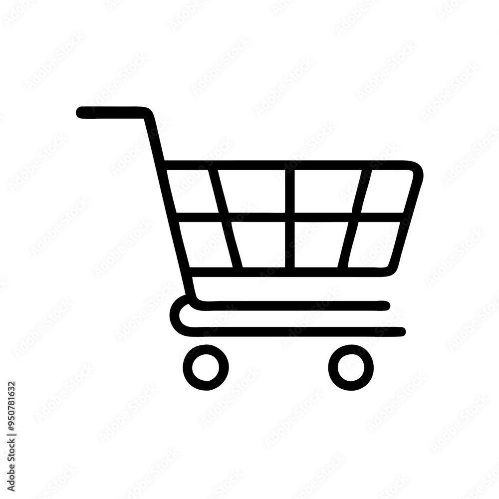 Shopping Cart Vector Illustration for E-Commerce Websites and Online Retailer Use Shopping Cart Vector Illustration for E-Commerce Websites and Online Retailer Use