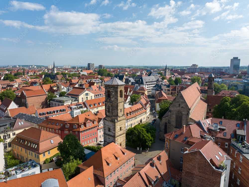 Obraz premium Erfurt Centrum | Altstadt von Erfurt
