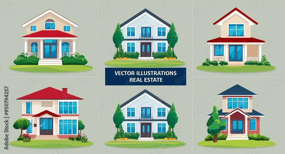 Vector Illustrations Real Estate 1 Vector Illustrations Real Estate 1
