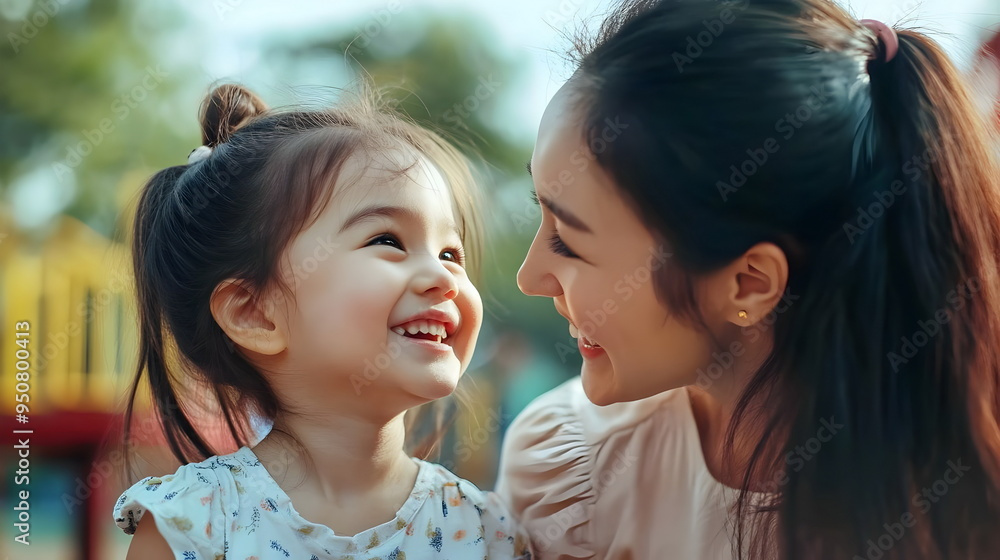 Joyful Mother Daughter Embrace Smiles Love Playtime Outdoors Happiness Connection Joyful Mother Daughter Embrace Smiles Love Playtime Outdoors Happiness Connection