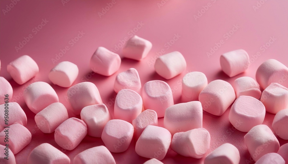 pink marshmallows on a pink background, with space for text, top view
pink marshmallows on a pink background, with space for text, top view