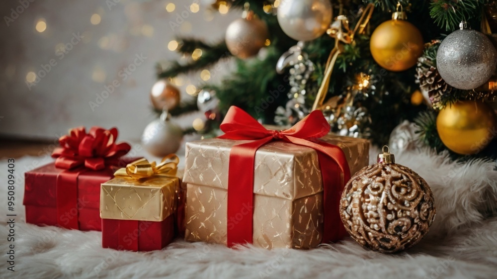 lots of presents and gifts under the Christmas tree lots of presents and gifts under the Christmas tree
