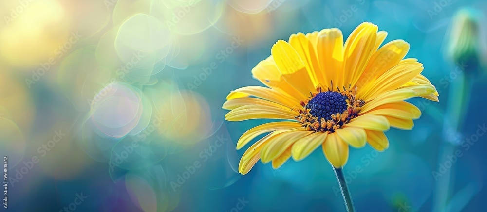 Yellow Flower Blooming In Summer Yellow Flower Blooming In Summer
