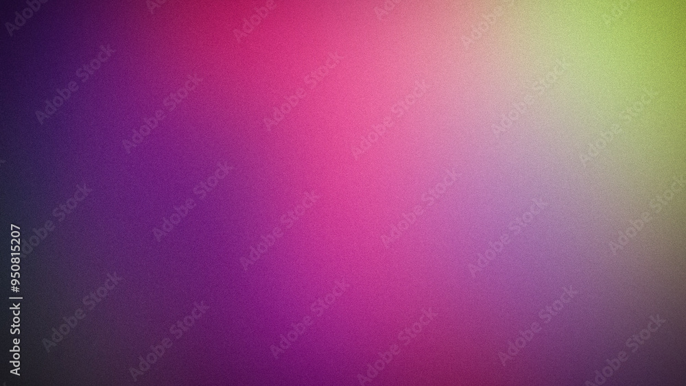 Fototapeta premium Soft 4K gradient featuring a mix of pink, purple, and green hues with a grainy texture. Perfect for creative backgrounds, modern banners, or abstract wallpapers