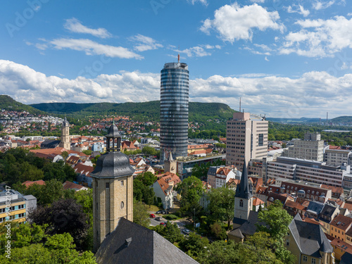 Jentower in Jena in Thuringia in Germany | Jentower in Jena in Thüringen