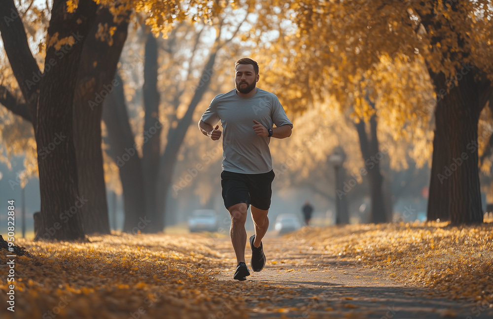 Dedicated Runner Focused on Mental Clarity and Alertness Dedicated Runner Focused on Mental Clarity and Alertness