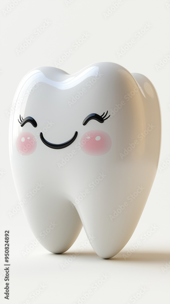 Cute Cartoon Tooth Character Cute Cartoon Tooth Character