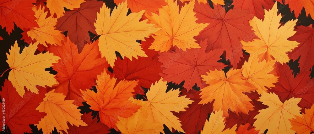 A close up of a bunch of orange leaves on a black background A close up of a bunch of orange leaves on a black background