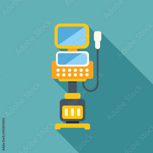 Modern medical ultrasound diagnostic machine for examining internal organs