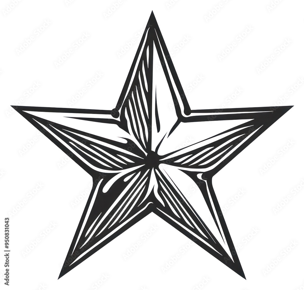 PNG Intricate black star illustration PNG Intricate black star illustration
