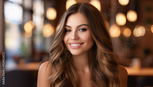 Wallpaper Mural Junge Frau in einer Bar Torontodigital.ca