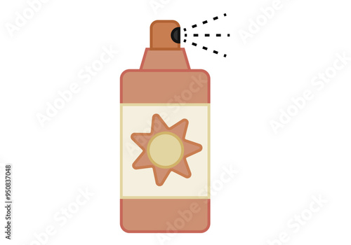 Bote en spray de crema solar