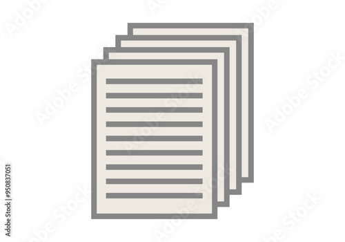 Pila de documentos escritos de un negocio