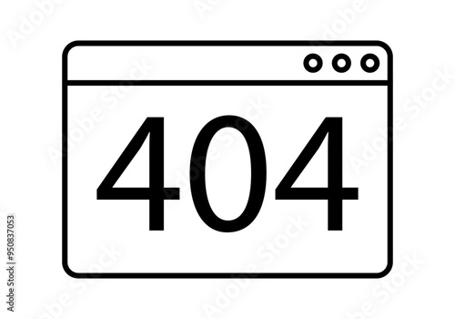 Icono negro de error 404 de pagina web
