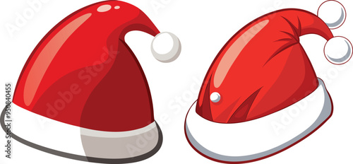 Santa Claus Hat Vector Set