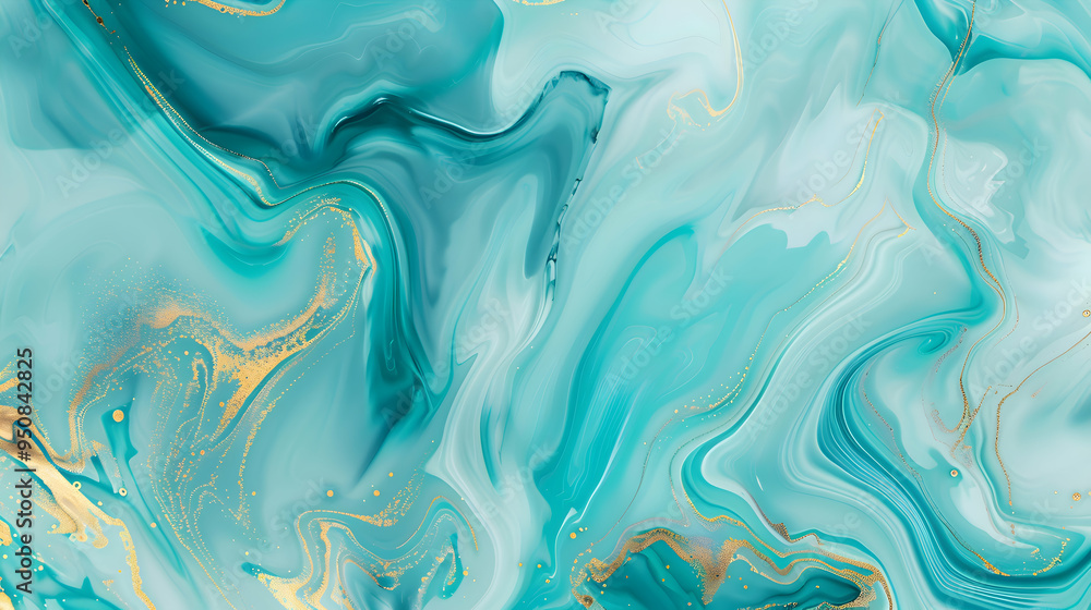 Vibrant bright cyan color marble background, striking and elegant Vibrant bright cyan color marble background, striking and elegant