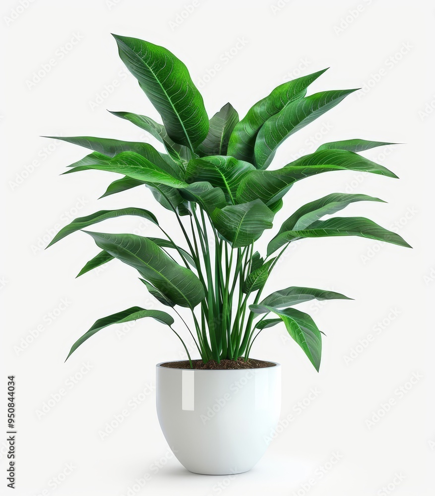 A stylish potted plant with large, glossy green leaves, adding a touch of elegance and natural calm to any indoor space. A stylish potted plant with large, glossy green leaves, adding a touch of elegance and natural calm to any indoor space.