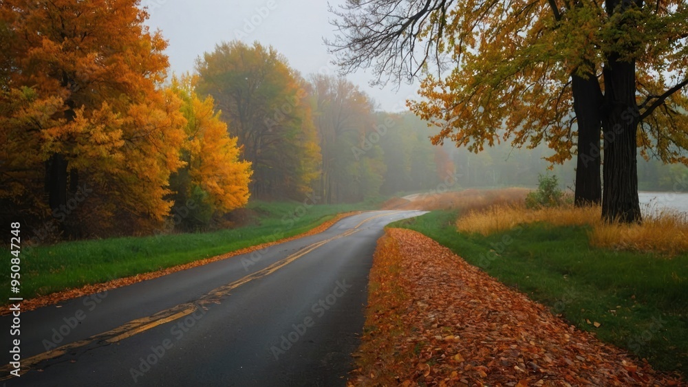 Misty Autumn Journey: Embracing the Serene Beauty of Fall Misty Autumn Journey: Embracing the Serene Beauty of Fall