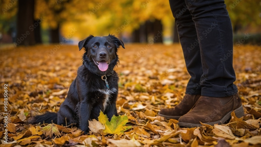 Autumn Bliss: A Tail of Friendship and Foliage