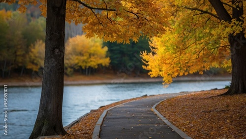 Autumn Hues Embroidering the Path of Peace