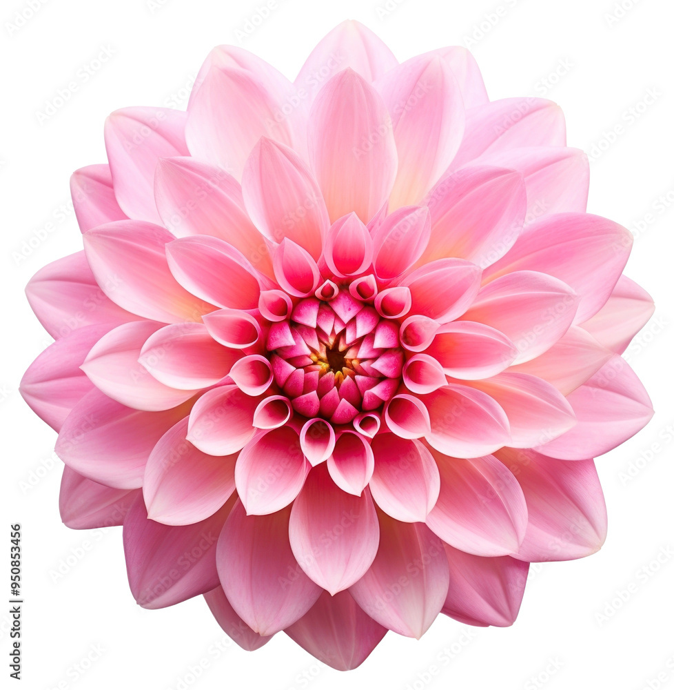 Fototapeta premium PNG Vibrant pink dahlia flower