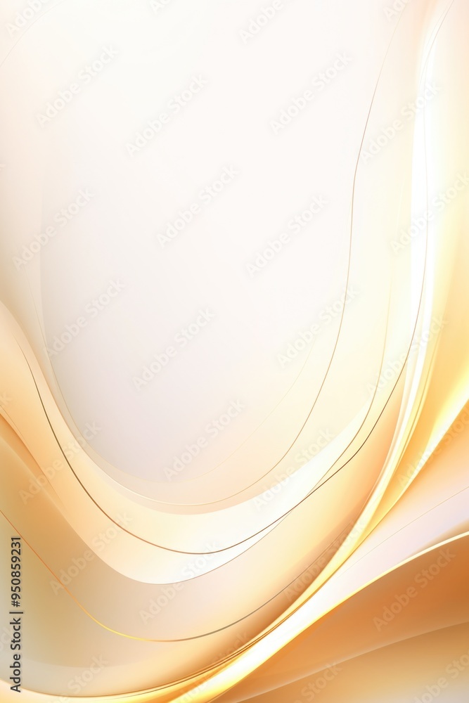 Fototapeta premium Abstract gold and white color wavy background