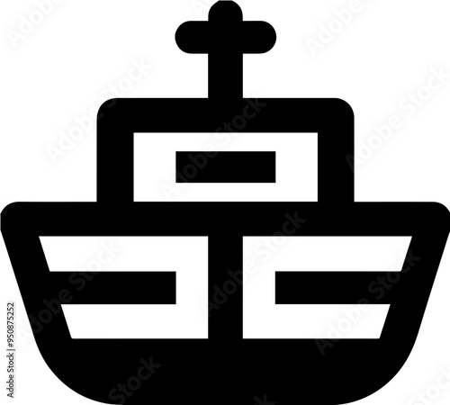 선박 아이콘, 바다와 운송을 나타내는 해양 교통 수단