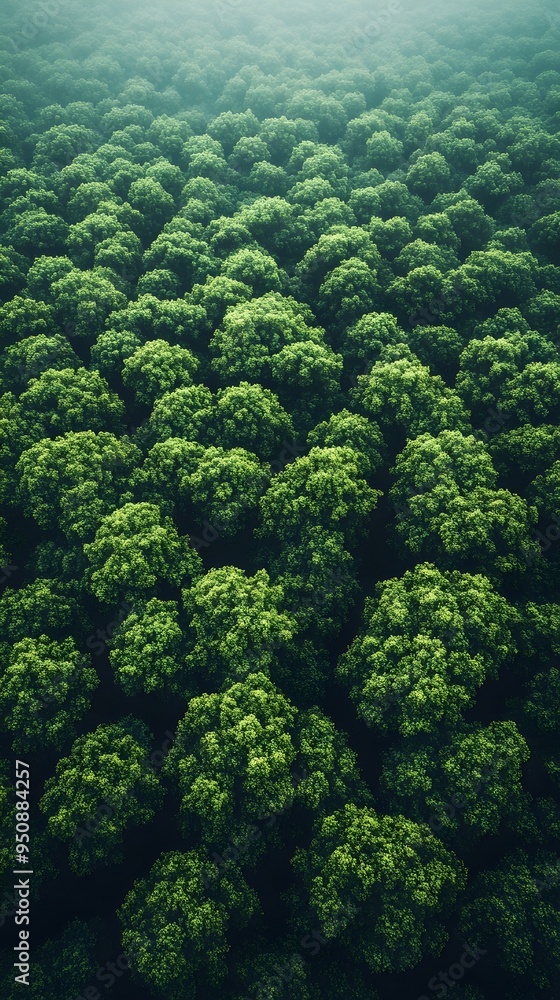 A verdant forest canopy viewed from above, showcasing the intricate pattern of nature's design. A verdant forest canopy viewed from above, showcasing the intricate pattern of nature's design.
