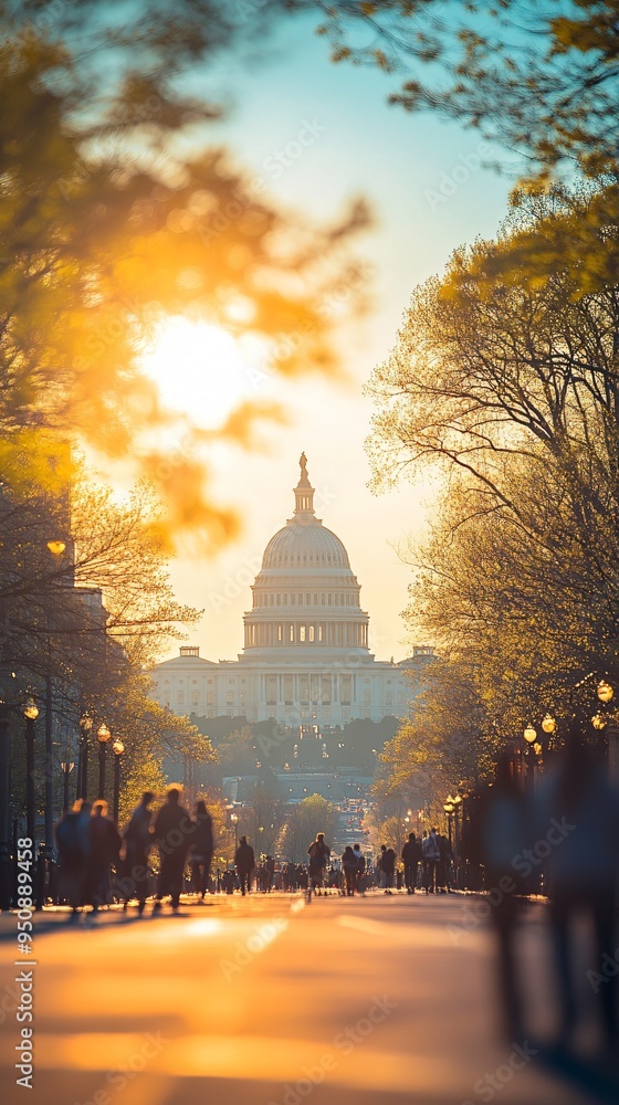 Obraz premium background with Capitol building