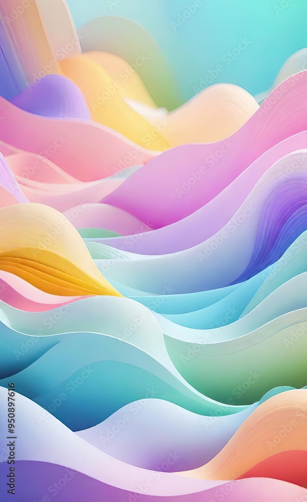 Fototapeta premium abstract colorful background with waves