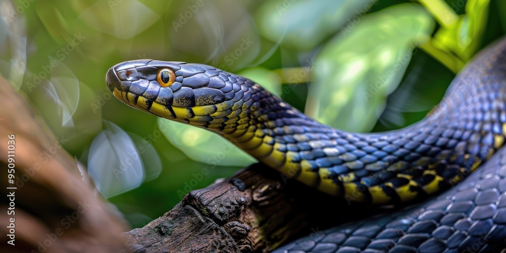 An impressive Black Mamba Snake Dendroaspis polylepis An impressive Black Mamba Snake Dendroaspis polylepis