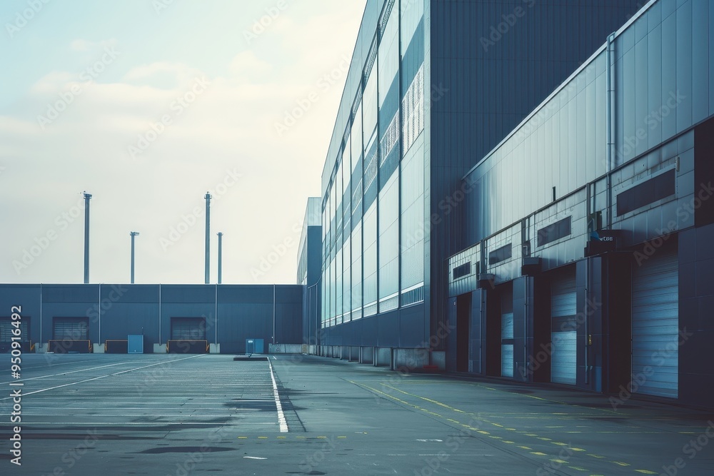 A contemporary factory structure A contemporary factory structure