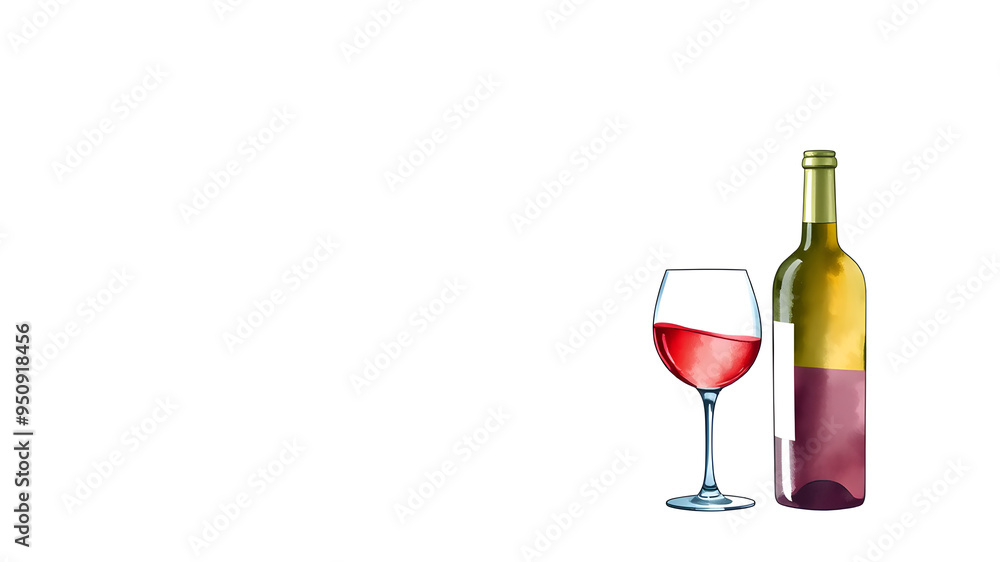 wine bottle and glass simple background wine bottle and glass simple background