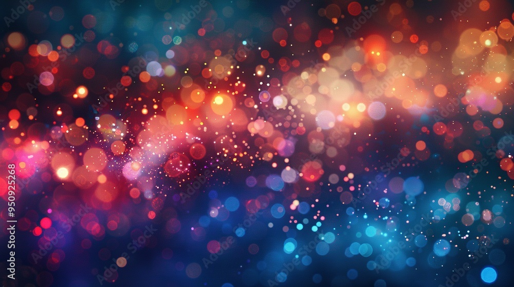 Abstract Background with Blurred Lights and Glitter Abstract Background with Blurred Lights and Glitter