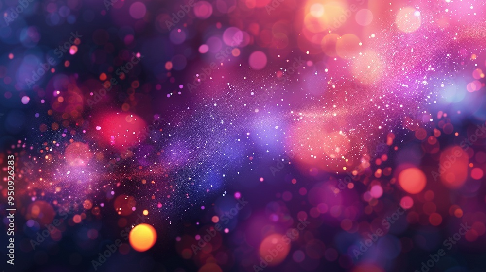 Abstract Purple and Red Bokeh Background with Glitter Abstract Purple and Red Bokeh Background with Glitter