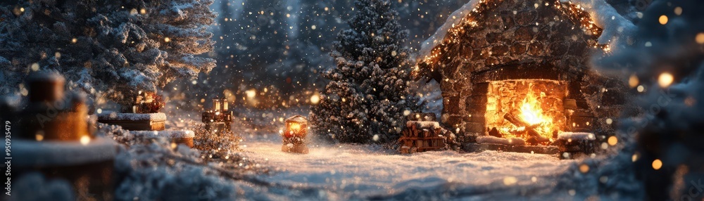 Holiday cheer with a festive gathering around a cozy fire, snow falling softly outside, Festive, Warm Glow, Detailed Holiday cheer with a festive gathering around a cozy fire, snow falling softly outside, Festive, Warm Glow, Detailed
