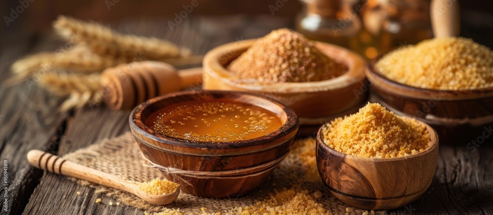 Best Home Remedy To Treat Acne And Pimple On Wooden Surface I E Tamarind Pulp Semolina And Gram Flour Along With Honey On Wooden Surface In Vintage Containers Best Home Remedy To Treat Acne And Pimple On Wooden Surface I E Tamarind Pulp Semolina And Gram Flour Along With Honey On Wooden Surface In Vintage Containers