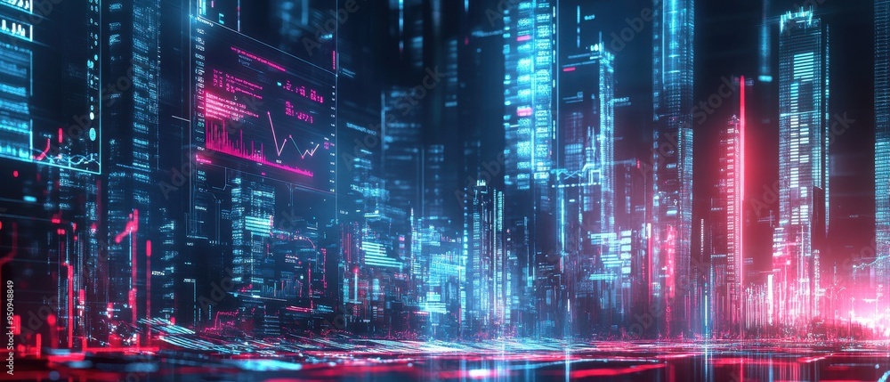 Neon Metropolis: Futuristic Urban Landscape Neon Metropolis: Futuristic Urban Landscape