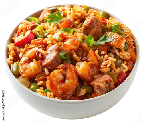 PNG Flavorful shrimp rice bowl