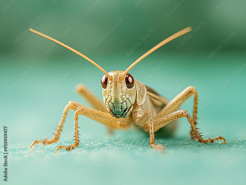 Fototapeta premium Cricket isolated on cute background