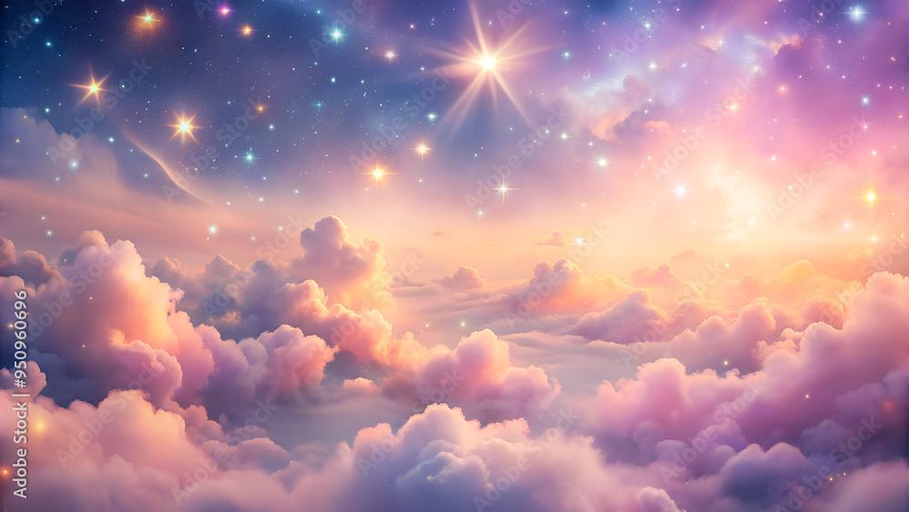 a background of pastel colored misty clouds in the sky, AI generated a background of pastel colored misty clouds in the sky, AI generated
