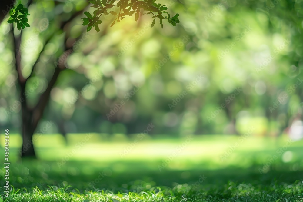 Blurred outdoor nature background with green park and trees Blurred outdoor nature background with green park and trees