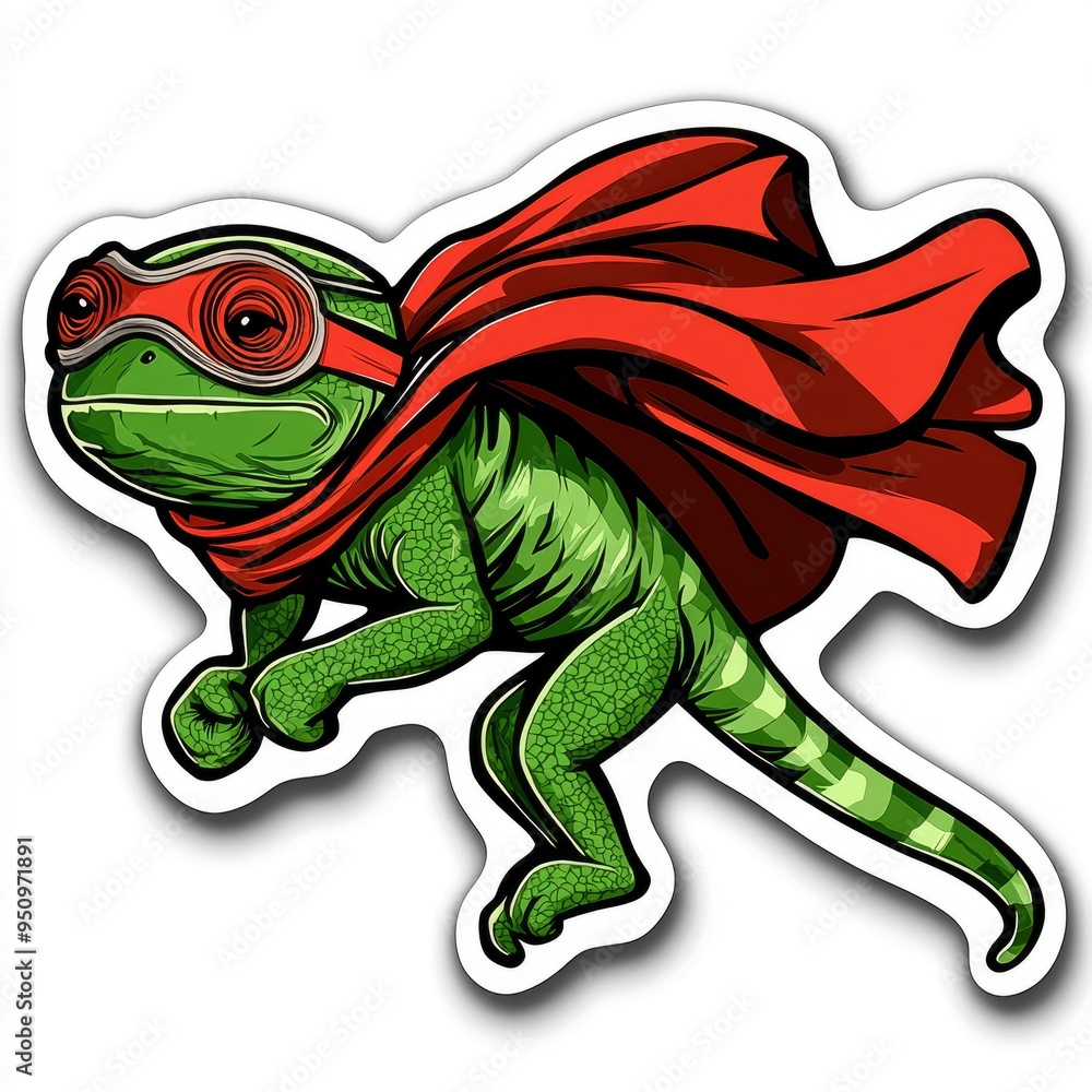 Fototapeta premium Super Lizard - Flying Hero
