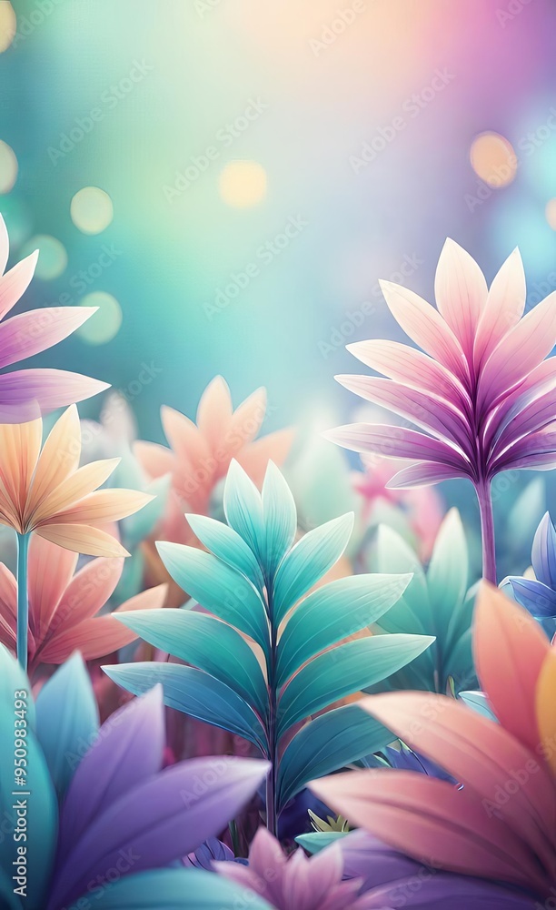 Obraz premium background with flowers