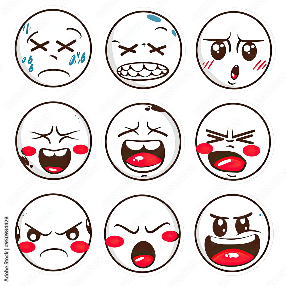 Emoji And Emoticon Transparent Backgrounds, Generative AI Emoji And Emoticon Transparent Backgrounds, Generative AI