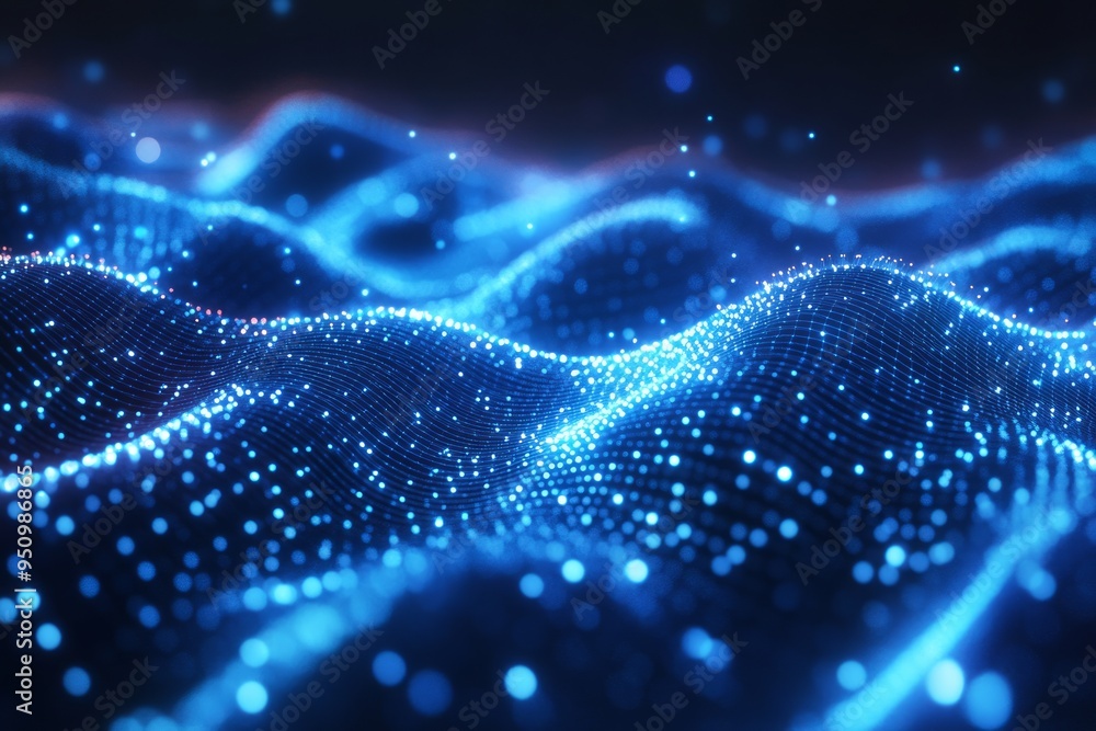 Dynamic Blue Digital Waves Dynamic Blue Digital Waves