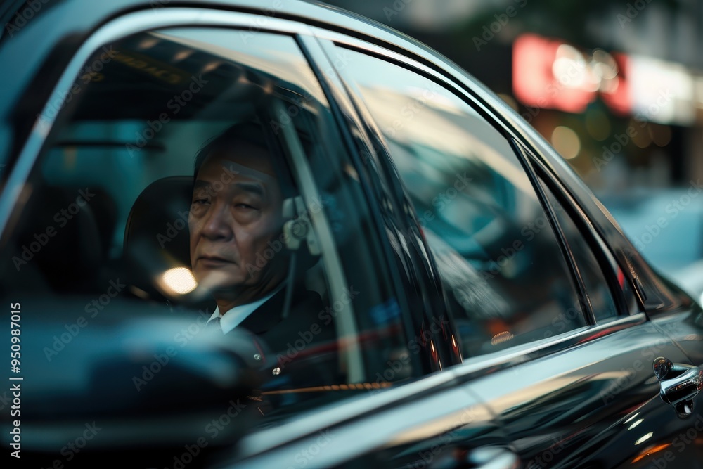 Chauffeur in Singapore waiting for client Chauffeur in Singapore waiting for client
