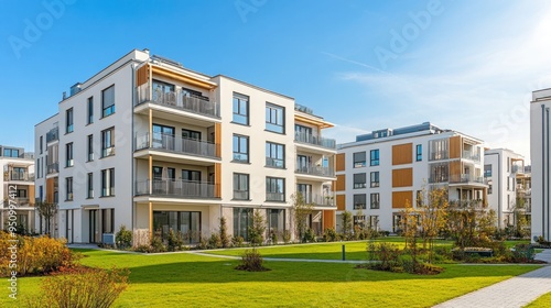 Wallpaper Mural Modern apartment buildings in a green residential area in the city Torontodigital.ca