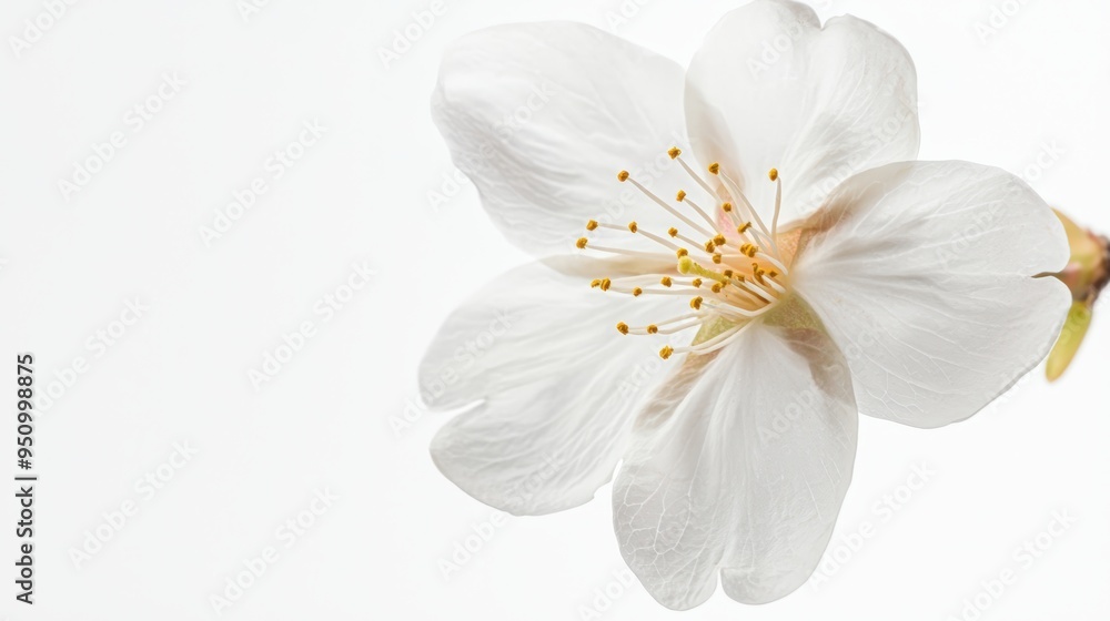 Naklejka premium Delicate white blossom